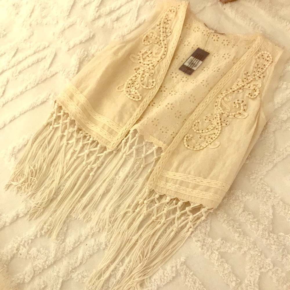 Miss me off white vest